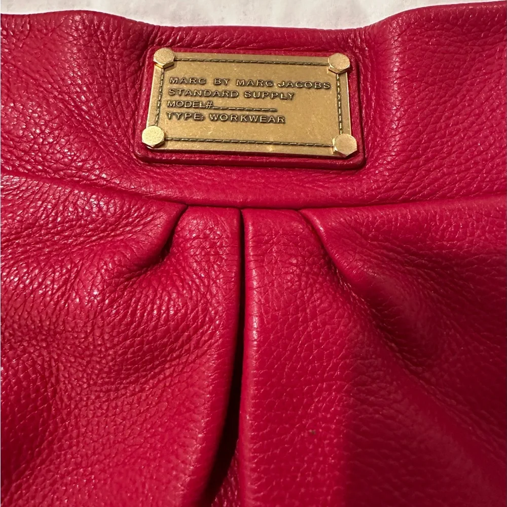 Marc Jacobs Red Leather Hobo Bag - Picture 2 of 8